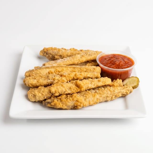 Eggplant Strips.